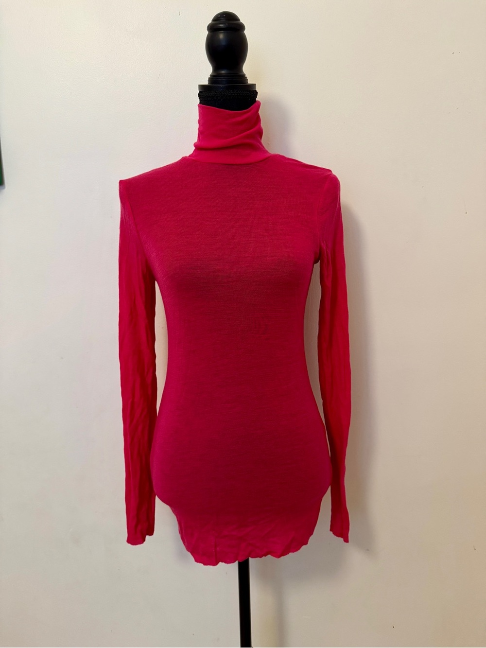 COS Fuchsia Slim Turtleneck Sweater - Picture 3 of 7